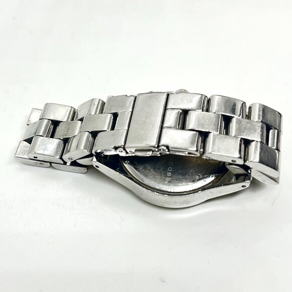 MARC JACOBS MBM3104 Stainless Steel Crystal Bezel Chronograph Watch Silver AS IS - Picture 6 of 13